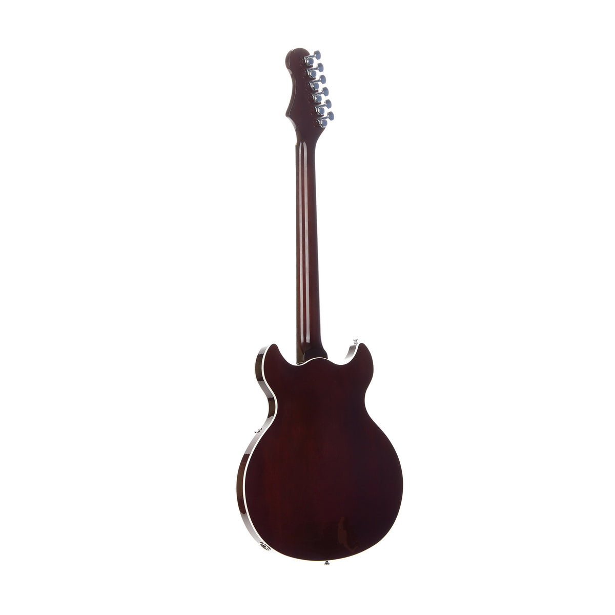 Harmony Comet Electric Guitar with Case - Sunburst - rear view