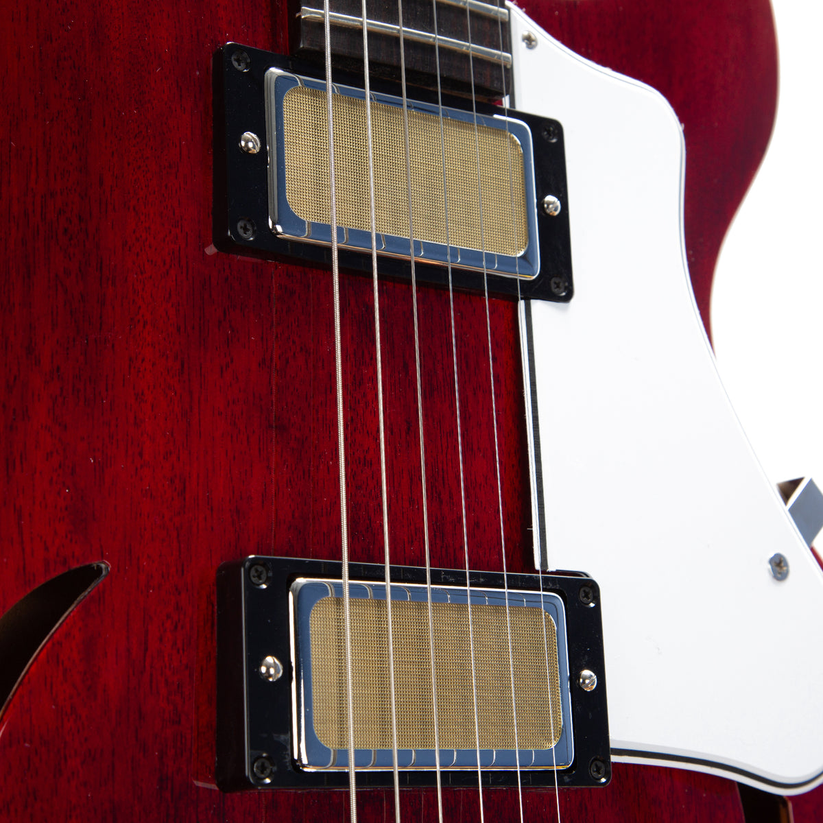 Harmony Comet Electric Guitar with Case - Transparent Red - product image 6