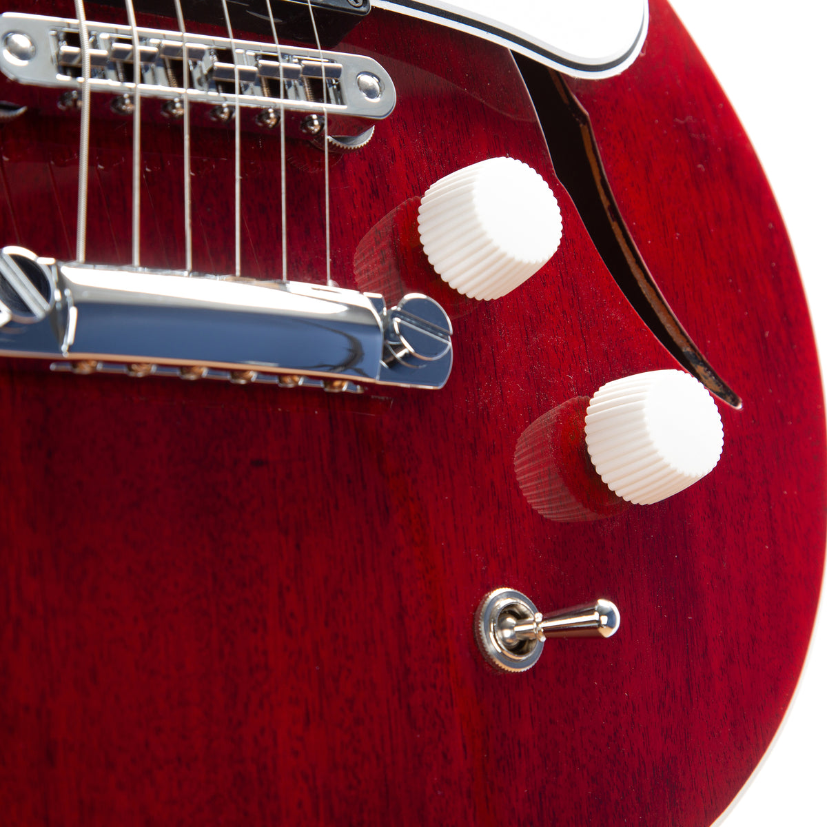 Harmony Comet Electric Guitar with Case - Transparent Red - product image 4