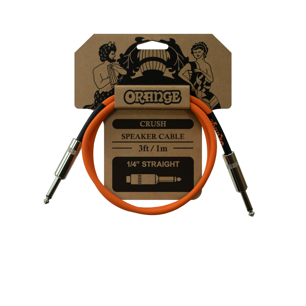 Orange Crush 3' speaker cable jack to jack