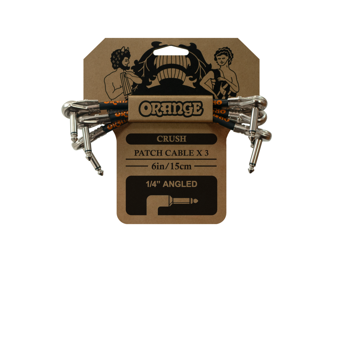 Orange Crush 6" patch cable 3 pack