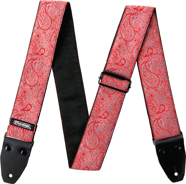 Dunlop - Jacquard Paisley Red Strap