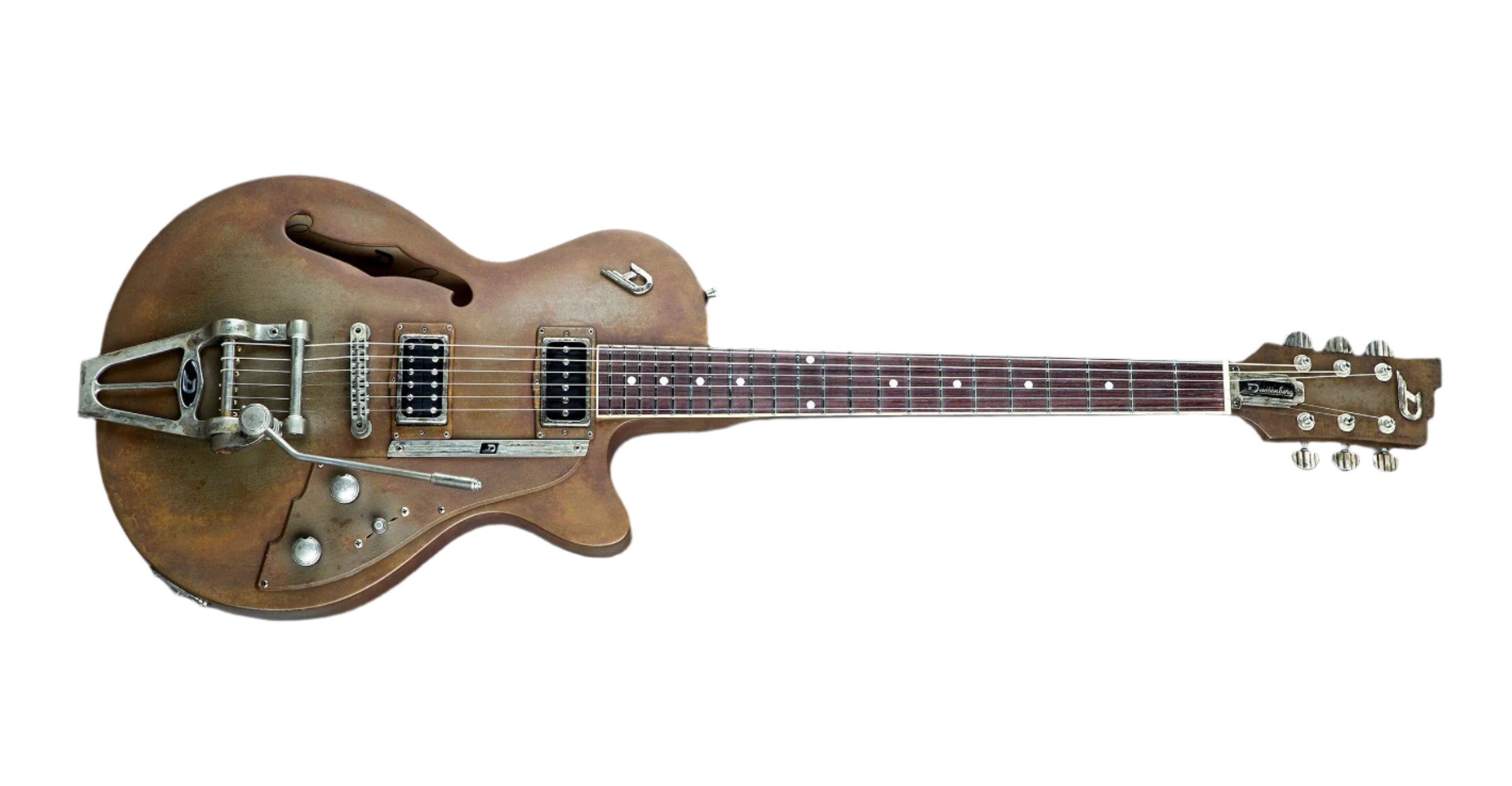 Duesenberg - Starplayer TV Custom Shop Guitar with Case - Rusty Steel