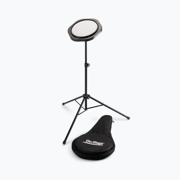 On-Stage DFP5500 - Drum Practice Pad with Stand and Bag