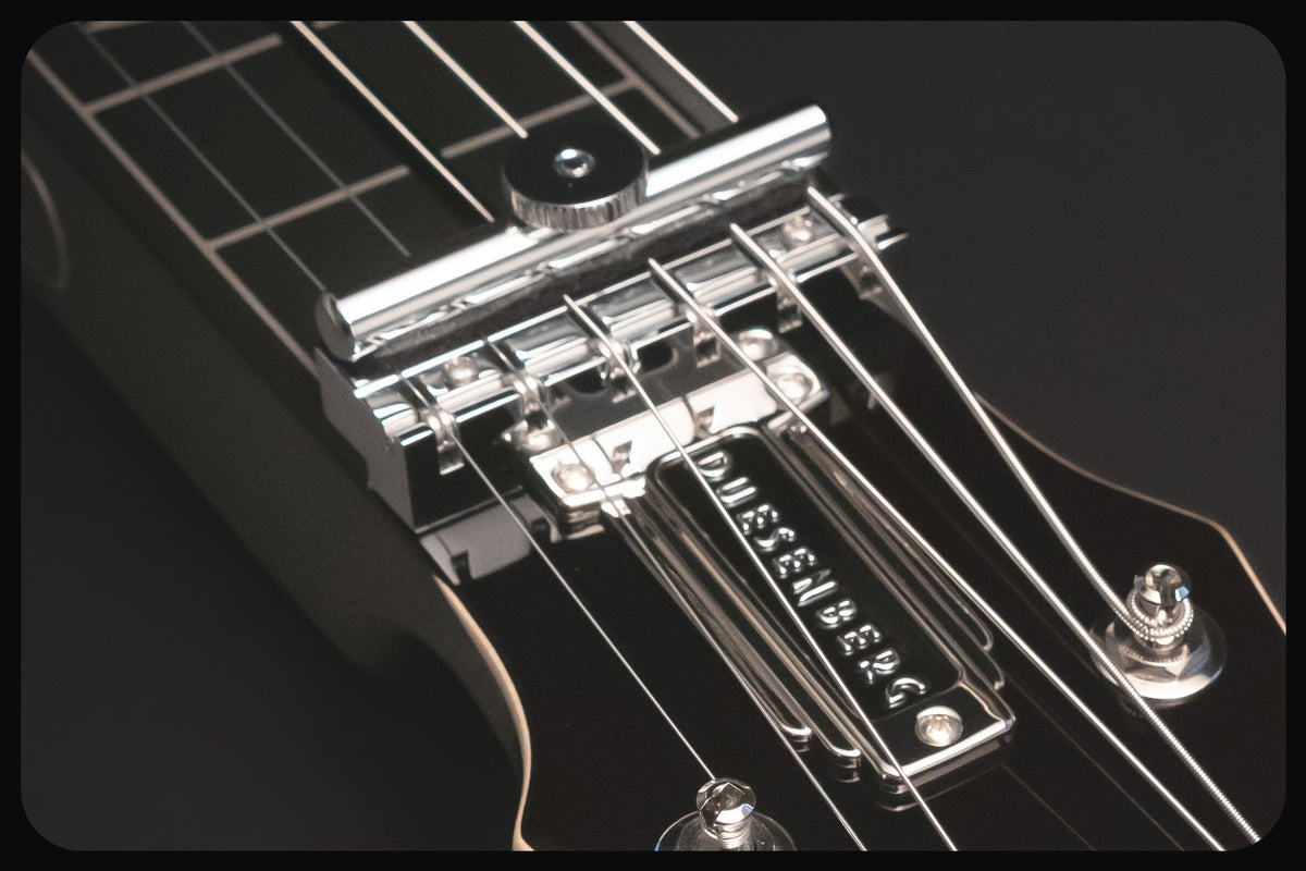 Duesenberg Kalico Lap Steel Guitar - Tobacco Burst – Easy-Shift capo detail