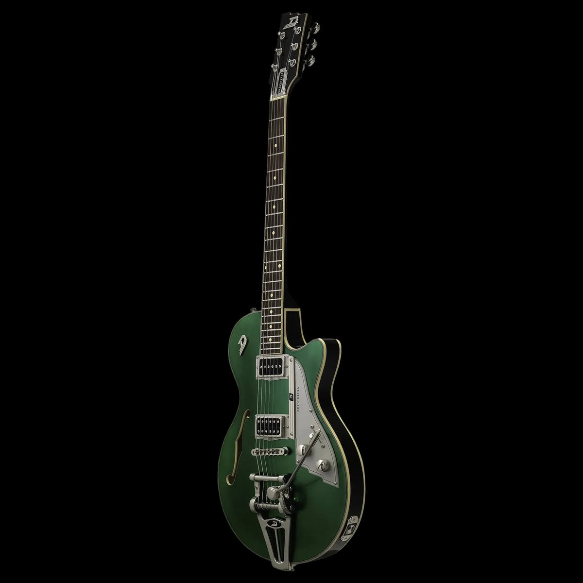 Duesenberg Starplayer TV Electric Guitar - Balboa Pearl Green – angled front view