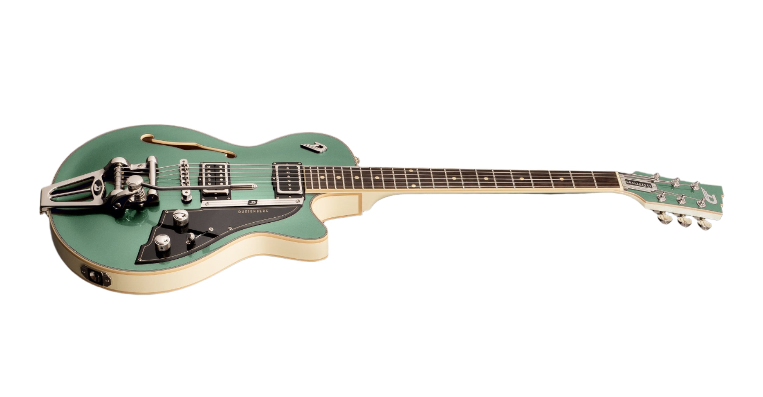 Duesenberg - Starplayer TV Duo-Tone Guitar w/Case - Harbor Green & White