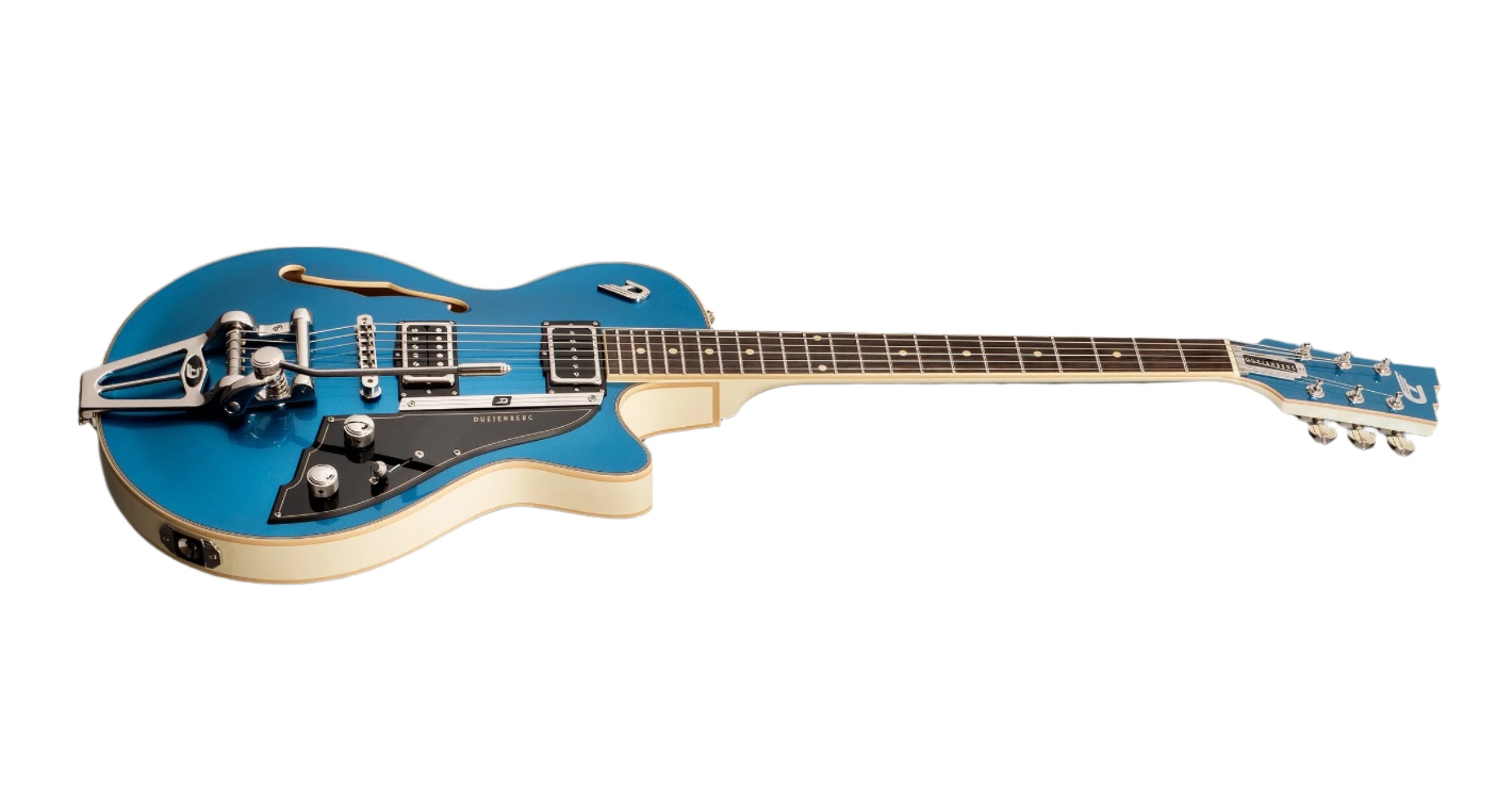 Duesenberg - Starplayer TV Duo-Tone Guitar w/Case - Catalina Blue & White