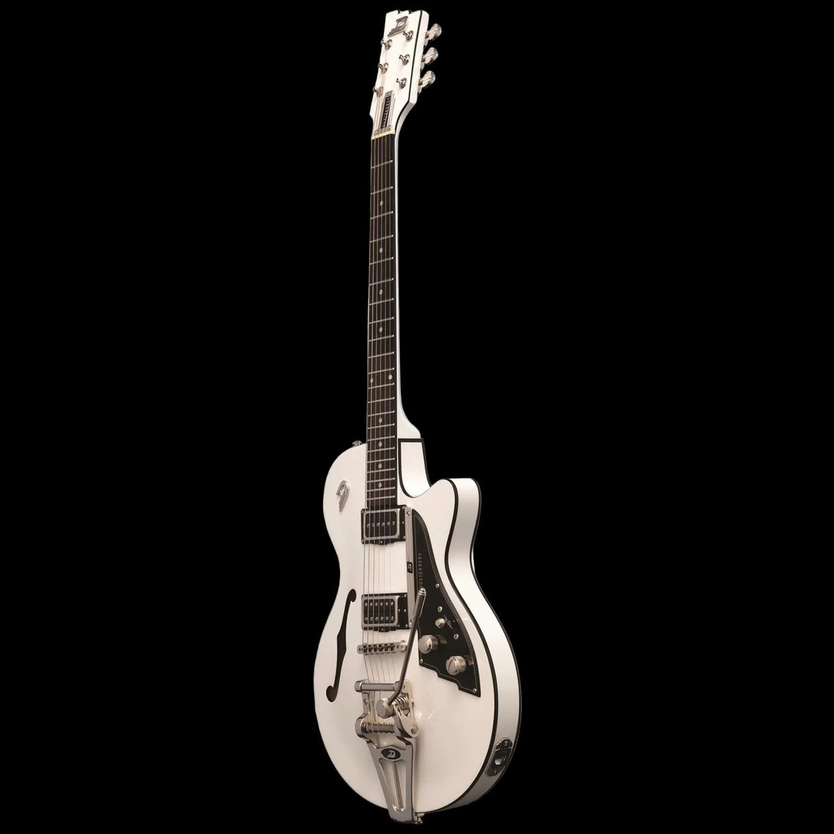 Duesenberg Starplayer TV Electric Guitar - Everest White – angled front view