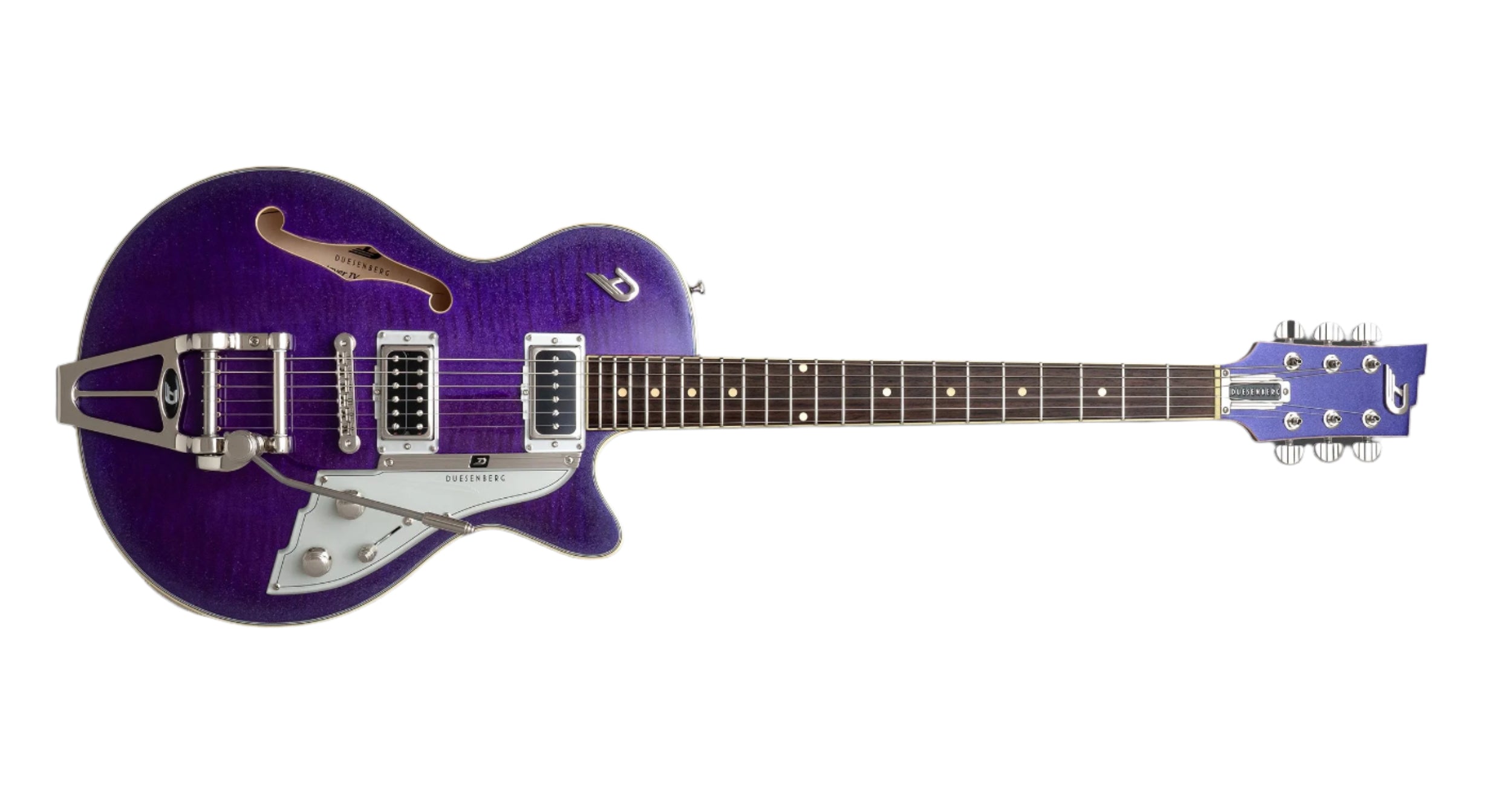 Duesenberg - Starplayer TV Guitar with Case - Galaxy Purple Burst