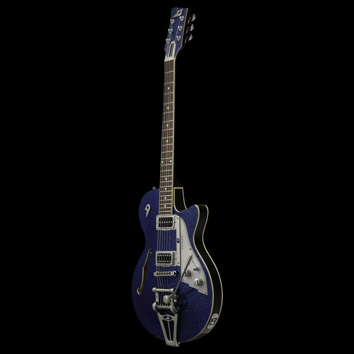 Duesenberg Starplayer TV Electric Guitar - Ocean Flake – angled front view