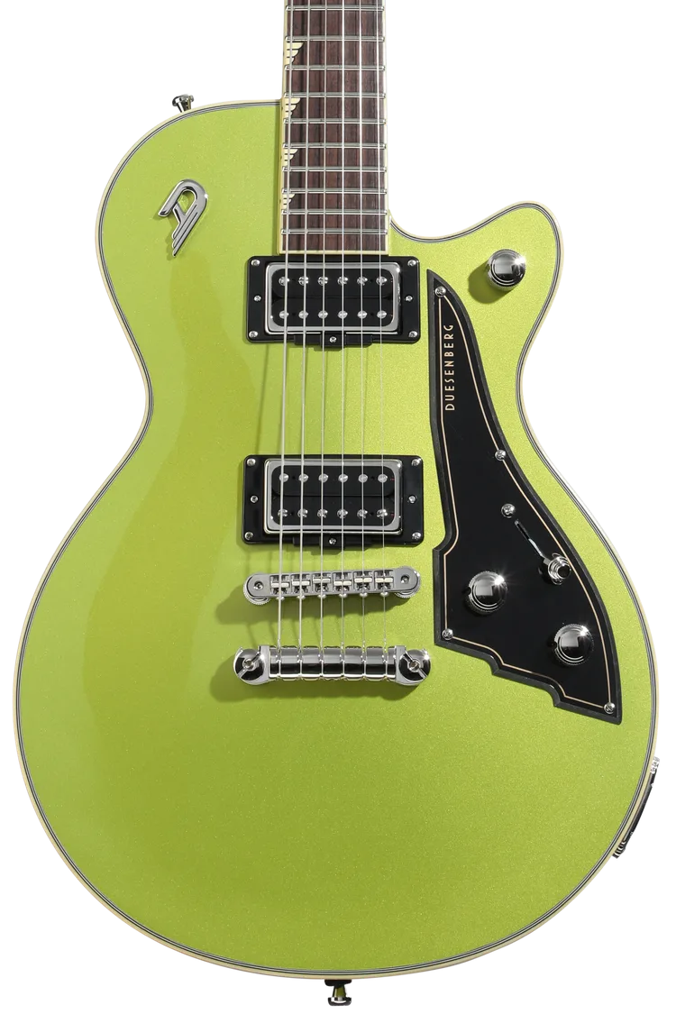 Duesenberg Fantom S Electric Guitar - Lumina Green – body and pickups detail
