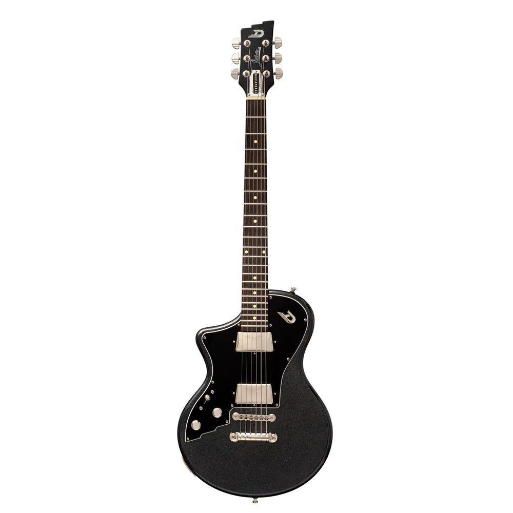 Duesenberg Julietta Left-Handed Electric Guitar - Catalina Black – full-length front view