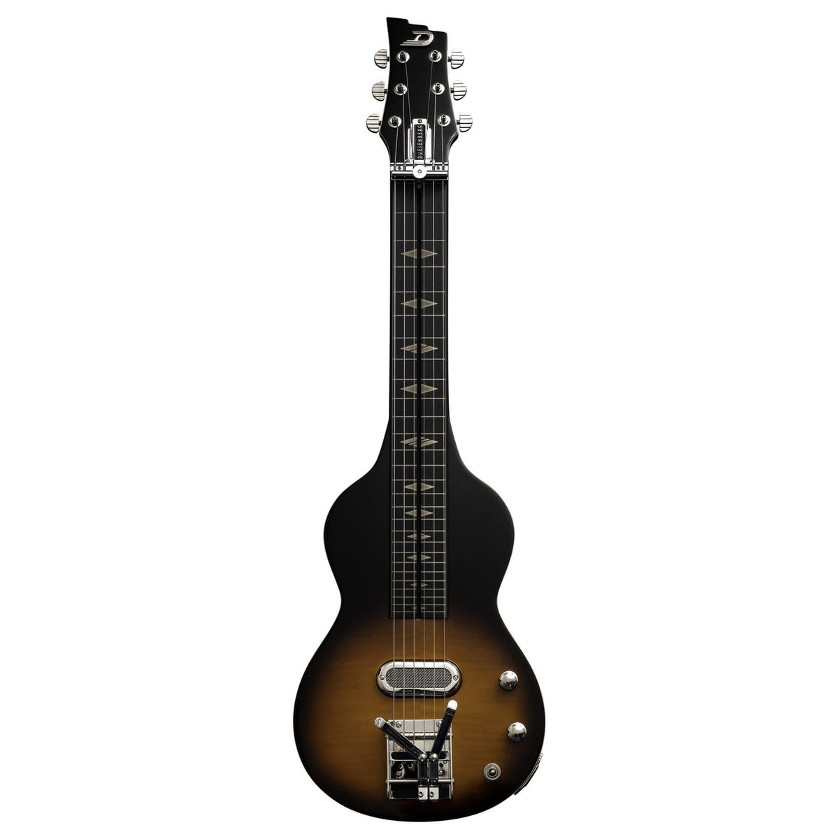 Duesenberg Kalico Lap Steel Guitar - Tobacco Burst – full-length front view