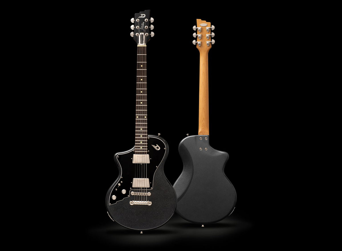 Duesenberg Julietta Left-Handed Electric Guitar - Catalina Black – front and rear views