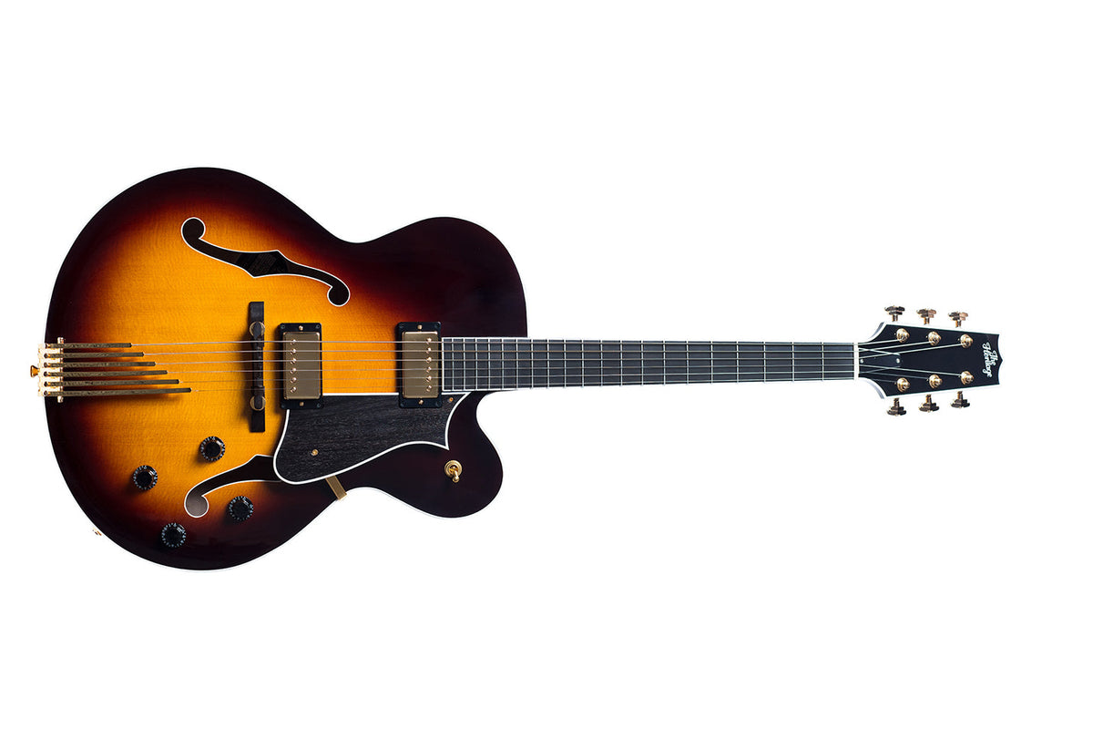 Heritage Standard Eagle Classic Hollow Guitar - Original Sunburst - front view