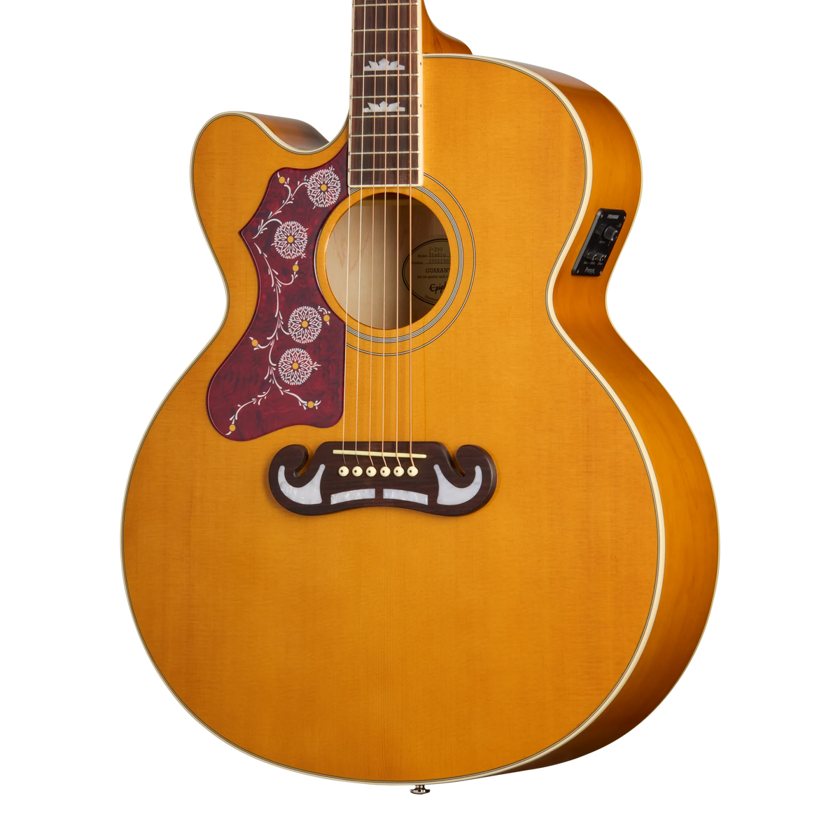 Epiphone J-200 Studio EC, Left-Handed, Natural — additional view