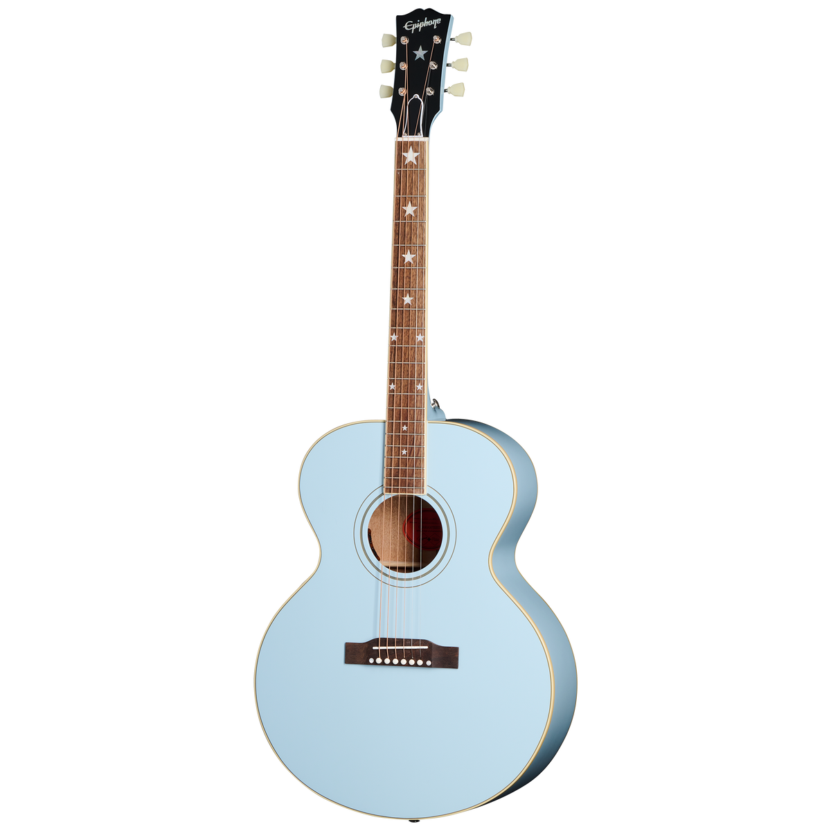 Epiphone IGC J-180 LS, Frost Blue — product view