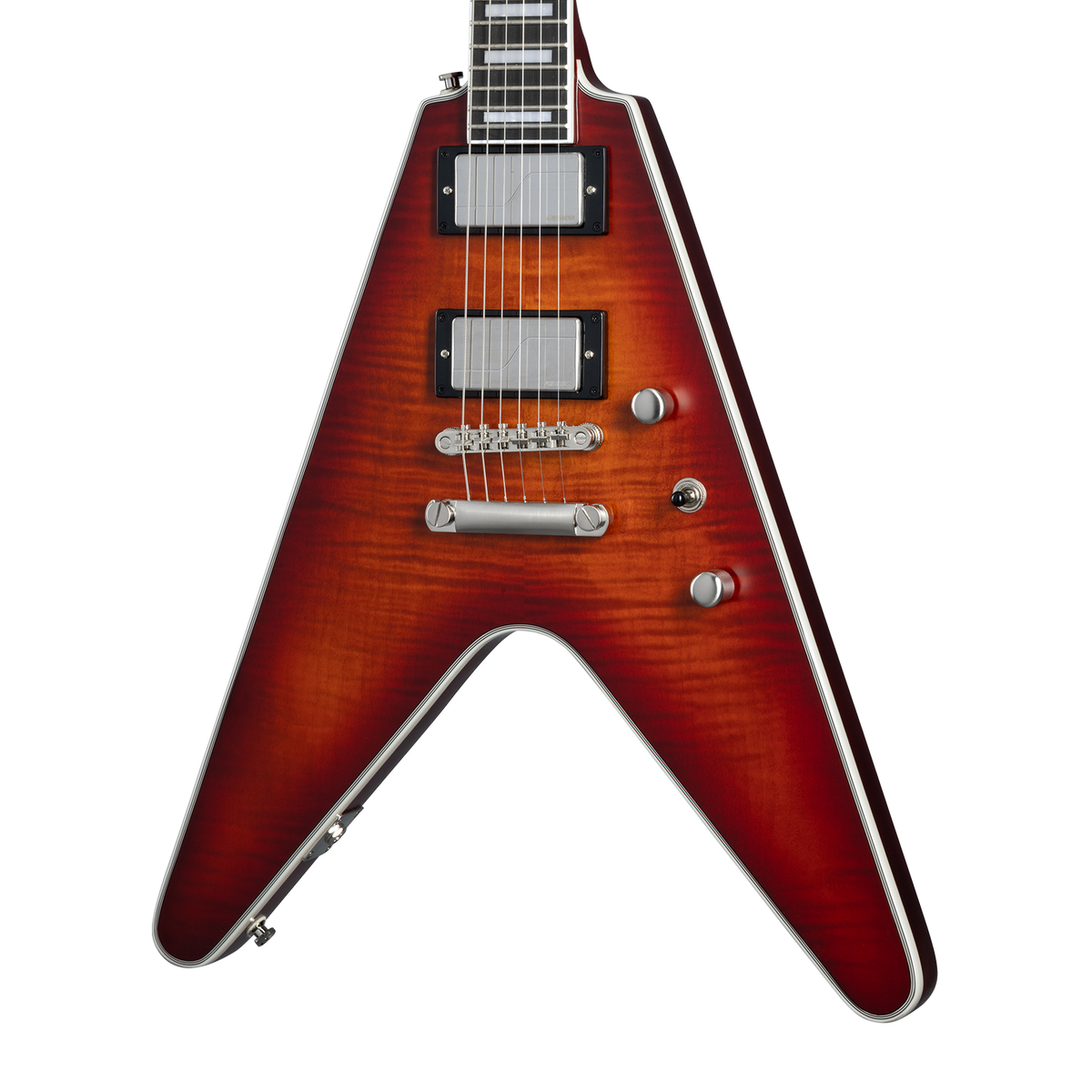 Epiphone Flying V Prophecy, Aged Bengal Tiger Burst — additional view