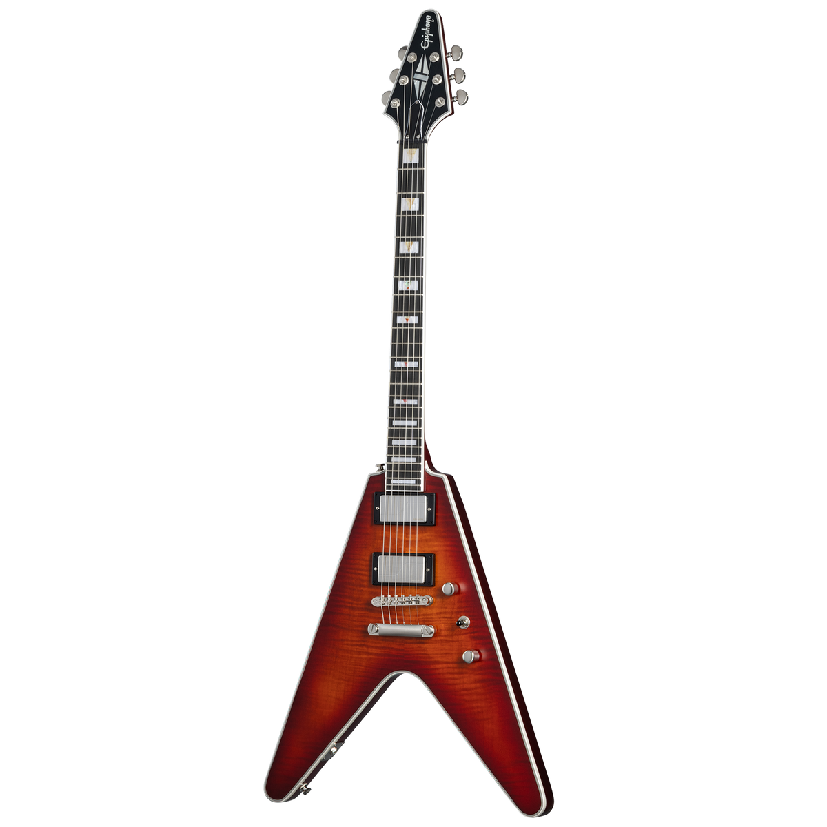 Epiphone Flying V Prophecy, Aged Bengal Tiger Burst — product view