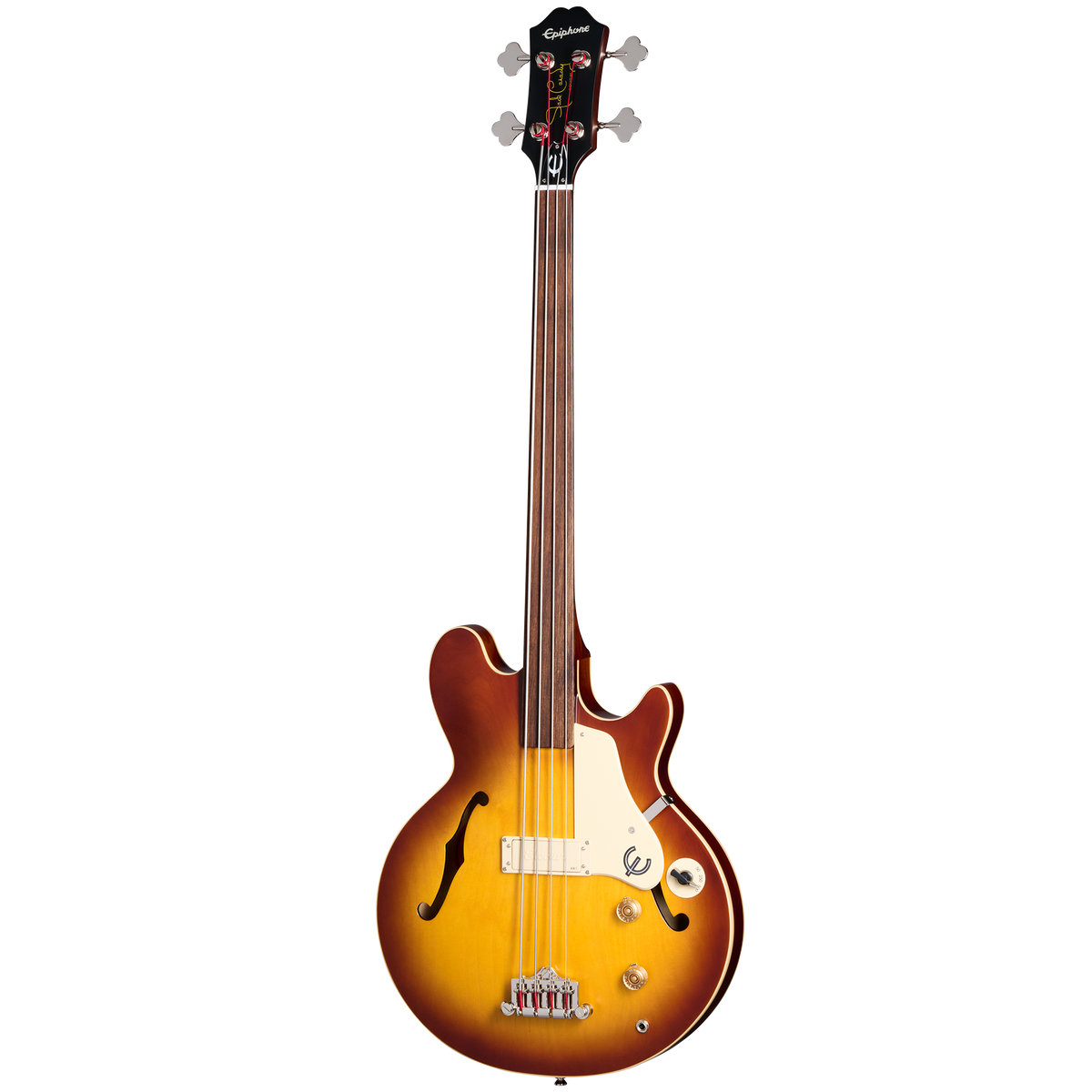 Epiphone Jack Casady Fretless Bass, Aged Royal Tan — product view