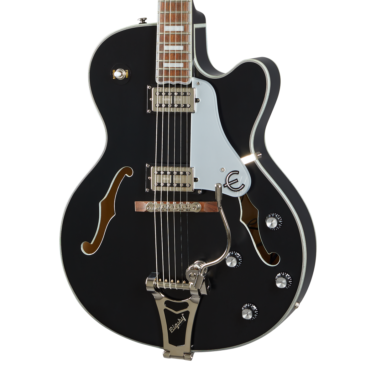 Epiphone Emperor Swingster, Black Aged Gloss — additional view