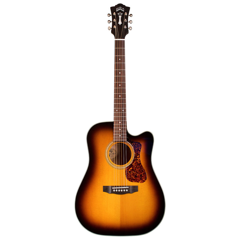 Guild WESTERLY D-140CE ATB - Dreadnought Single Cutaway Acoustic Guitar - Antique Burst Gloss