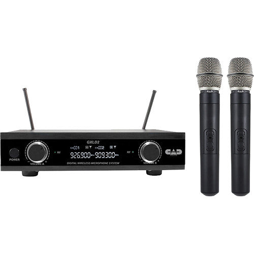 CAD audio - Digital Wireless Dual Handheld Microphone System - AI Frequency Band