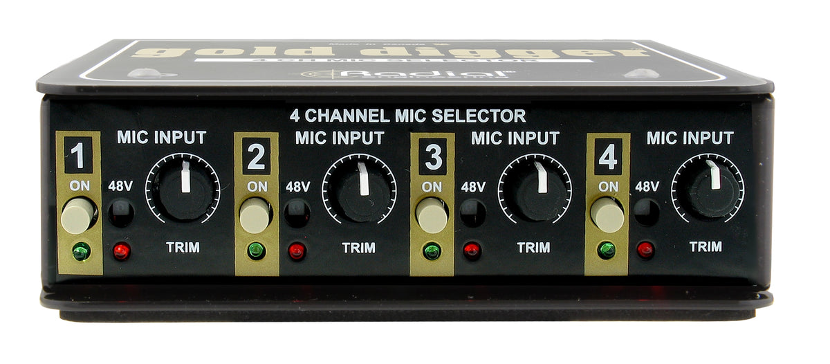 Radial Gold Digger - 4-Channel Mic Selector - product view 3
