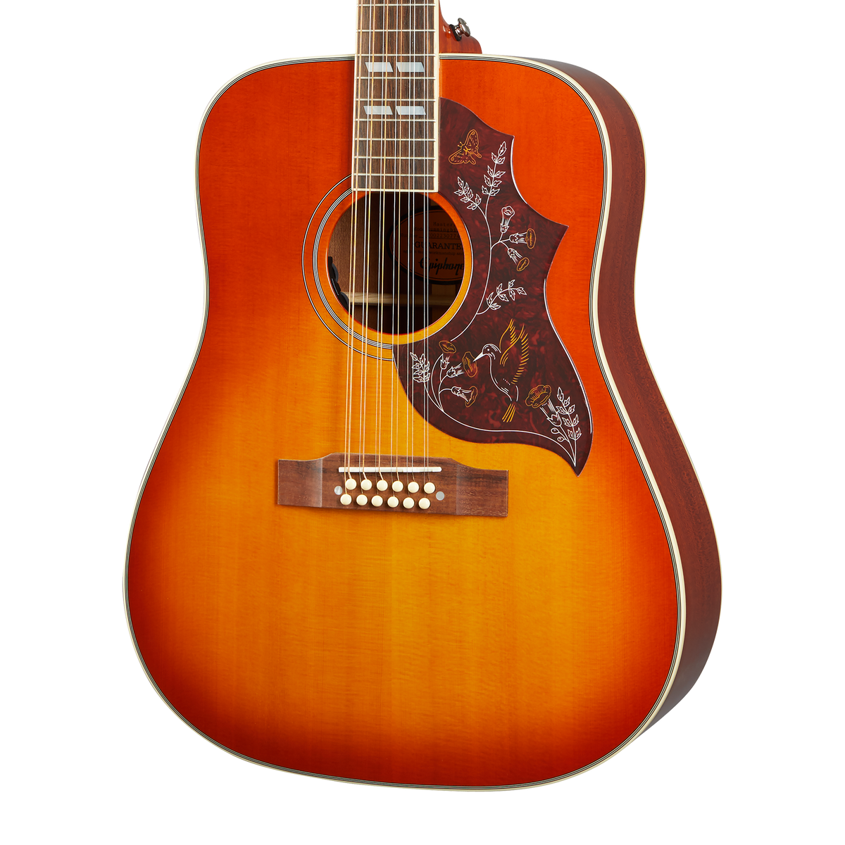 Epiphone Hummingbird 12-String, Aged Cherry Sunburst Gloss — additional view