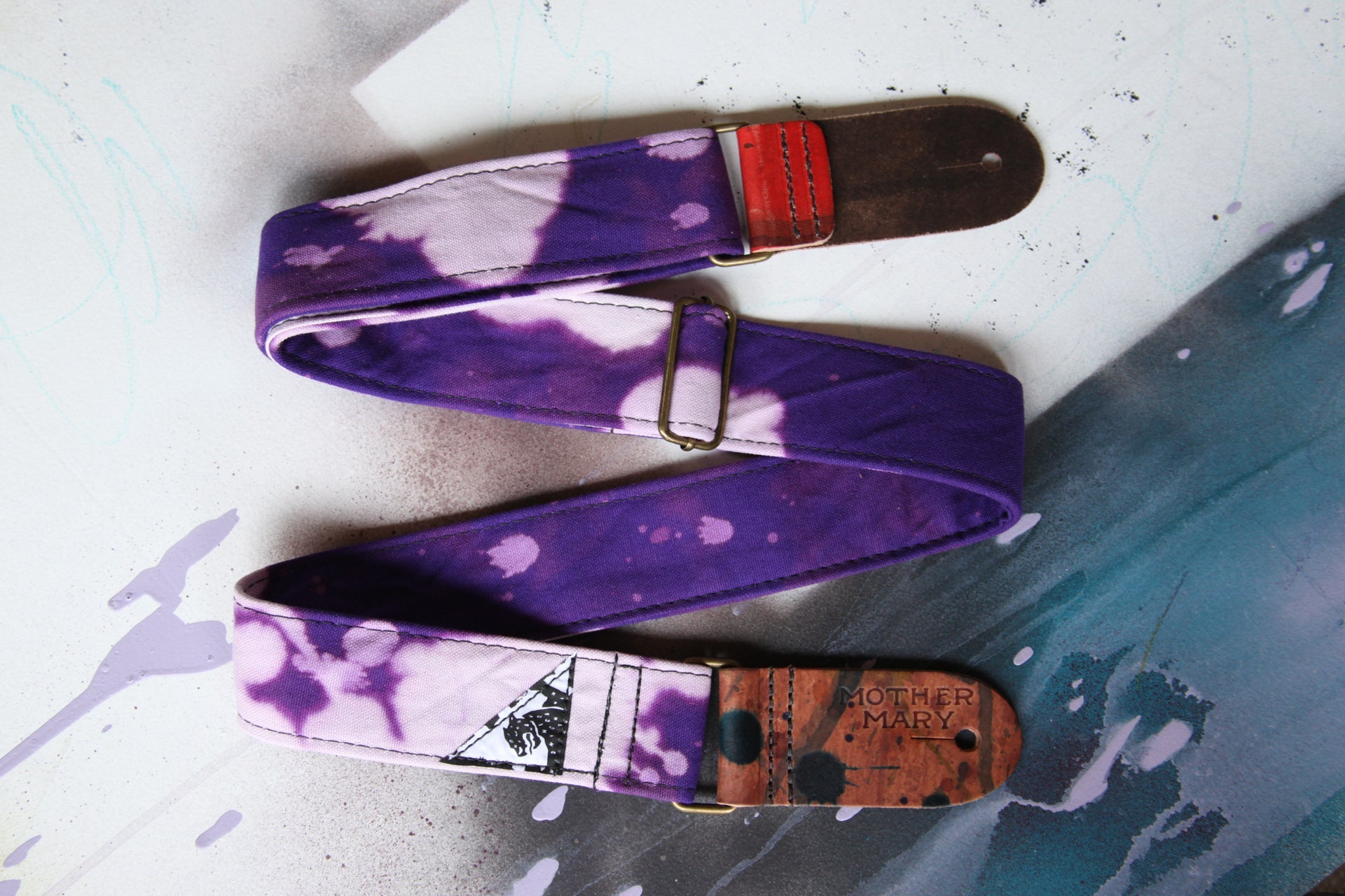 Mother Mary Company - Purple Bleached Guitar Strap