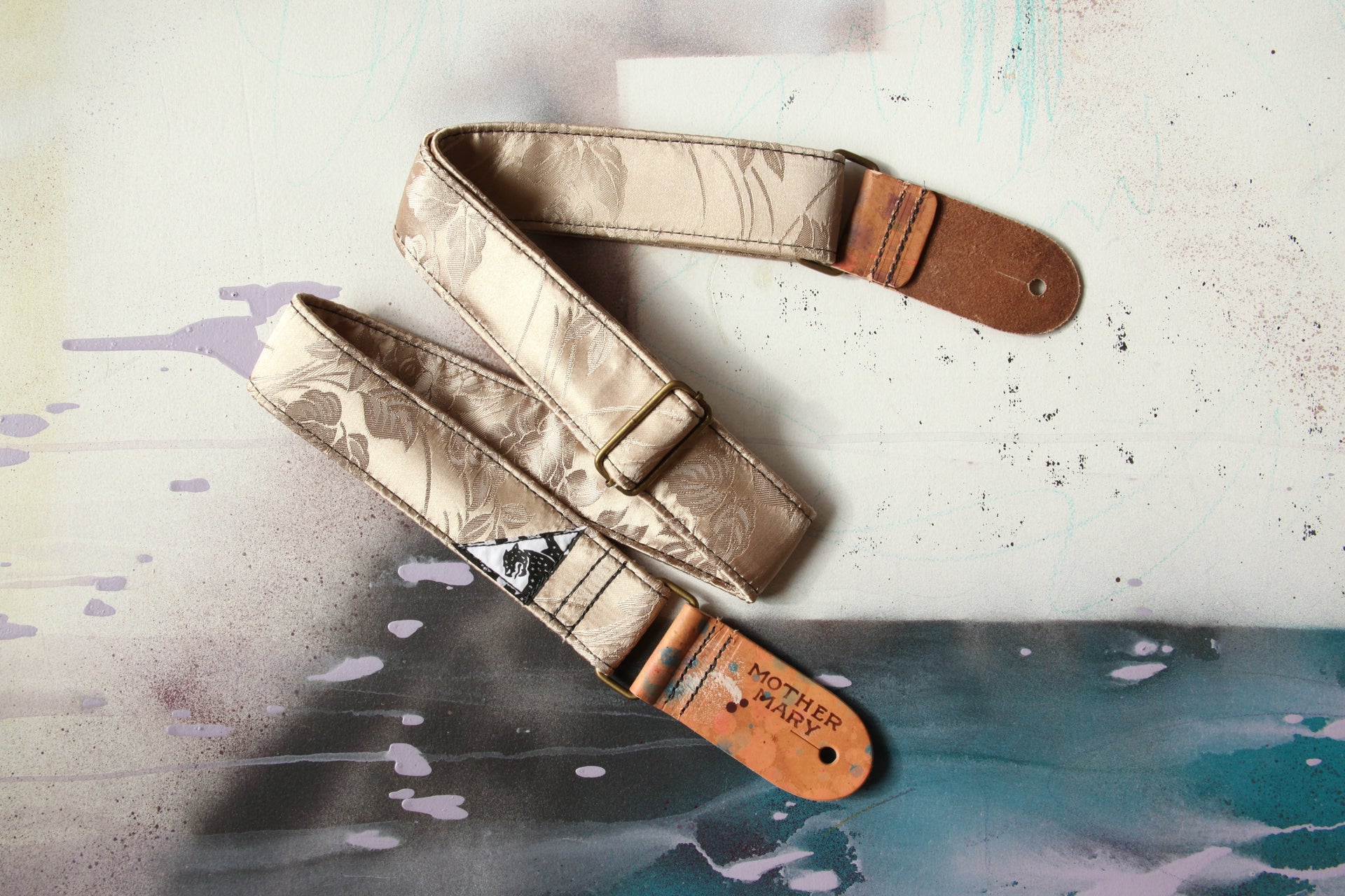 Mother Mary Company - Granny Champagne Guitar Strap