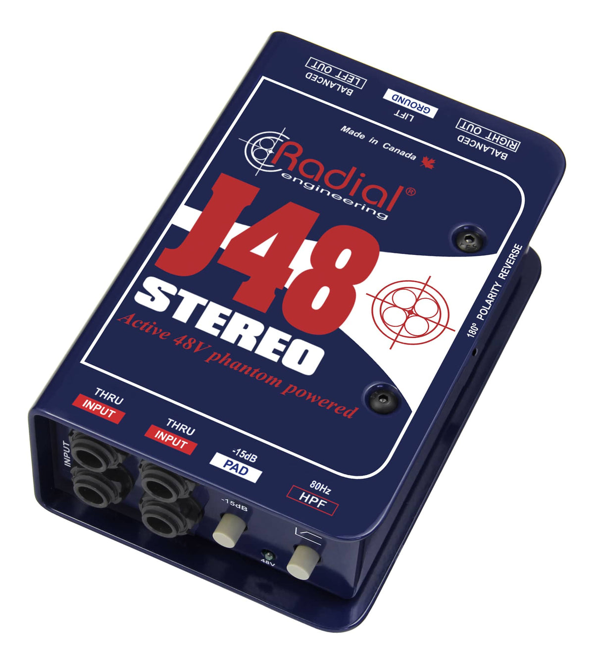 Radial J48 Stereo - Premium Stereo Active DI - product view 2