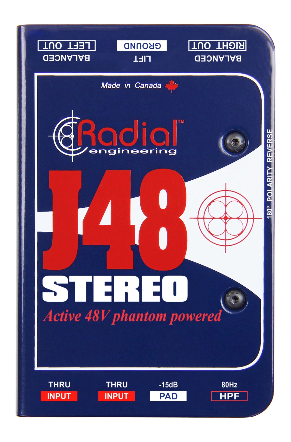 Radial J48 Stereo - Premium Stereo Active DI - product view 1