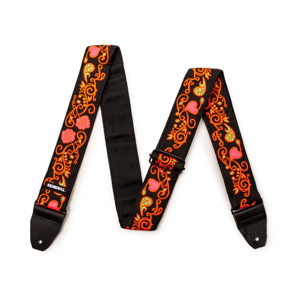 Dunlop - Jimi Hendrix Blacklight Monterey Orange Strap