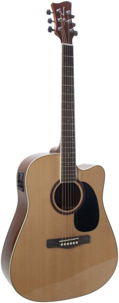 Jay Turser Dreadnought Cutaway Acoustic Guitar with EQ - Natural