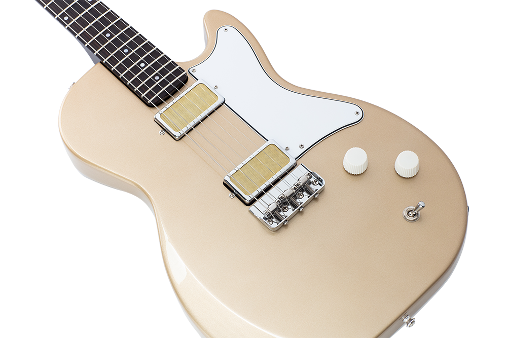 Harmony Jupiter Electric Guitar with Case - Champagne - product image 2