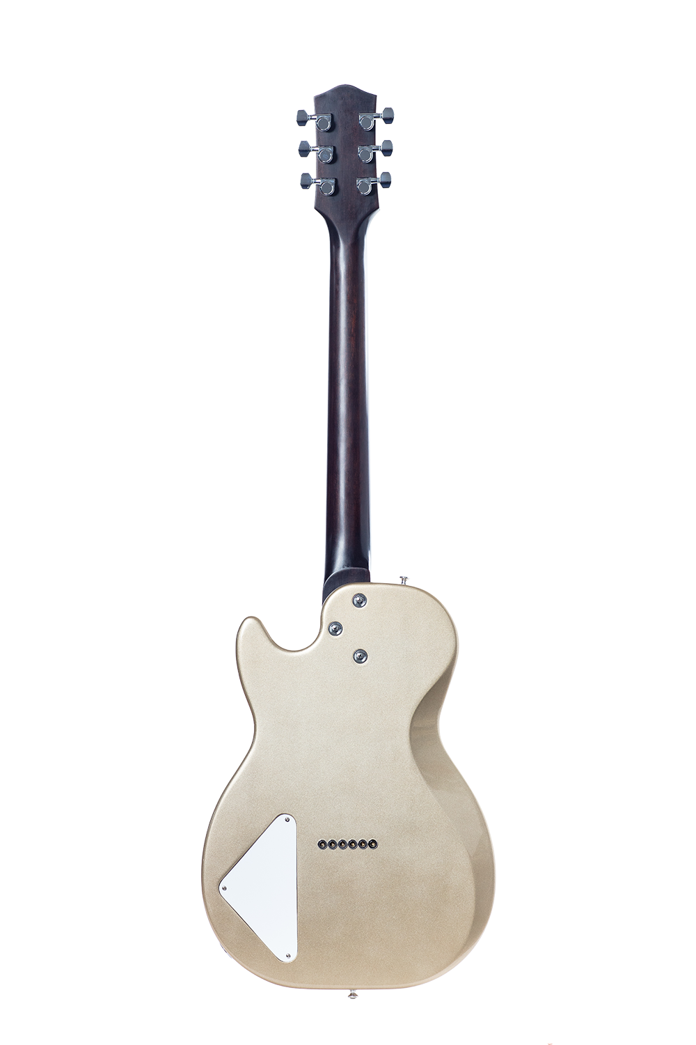 Harmony Jupiter Electric Guitar with Case - Champagne - rear view