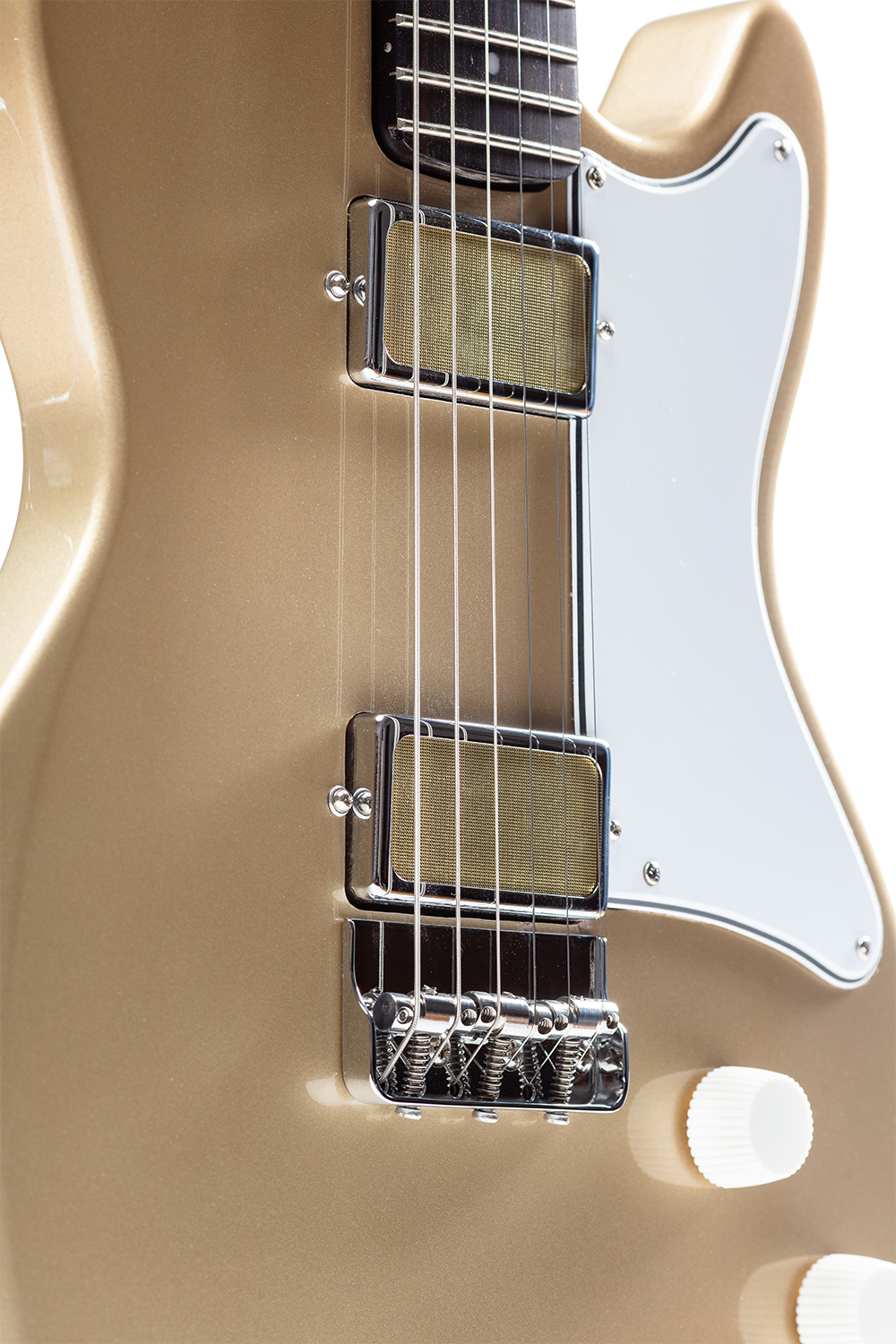 Harmony Jupiter Electric Guitar with Case - Champagne - product image 4