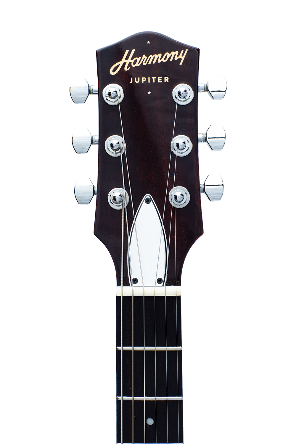 Harmony Jupiter Electric Guitar with Case - Space Black - headstock detail