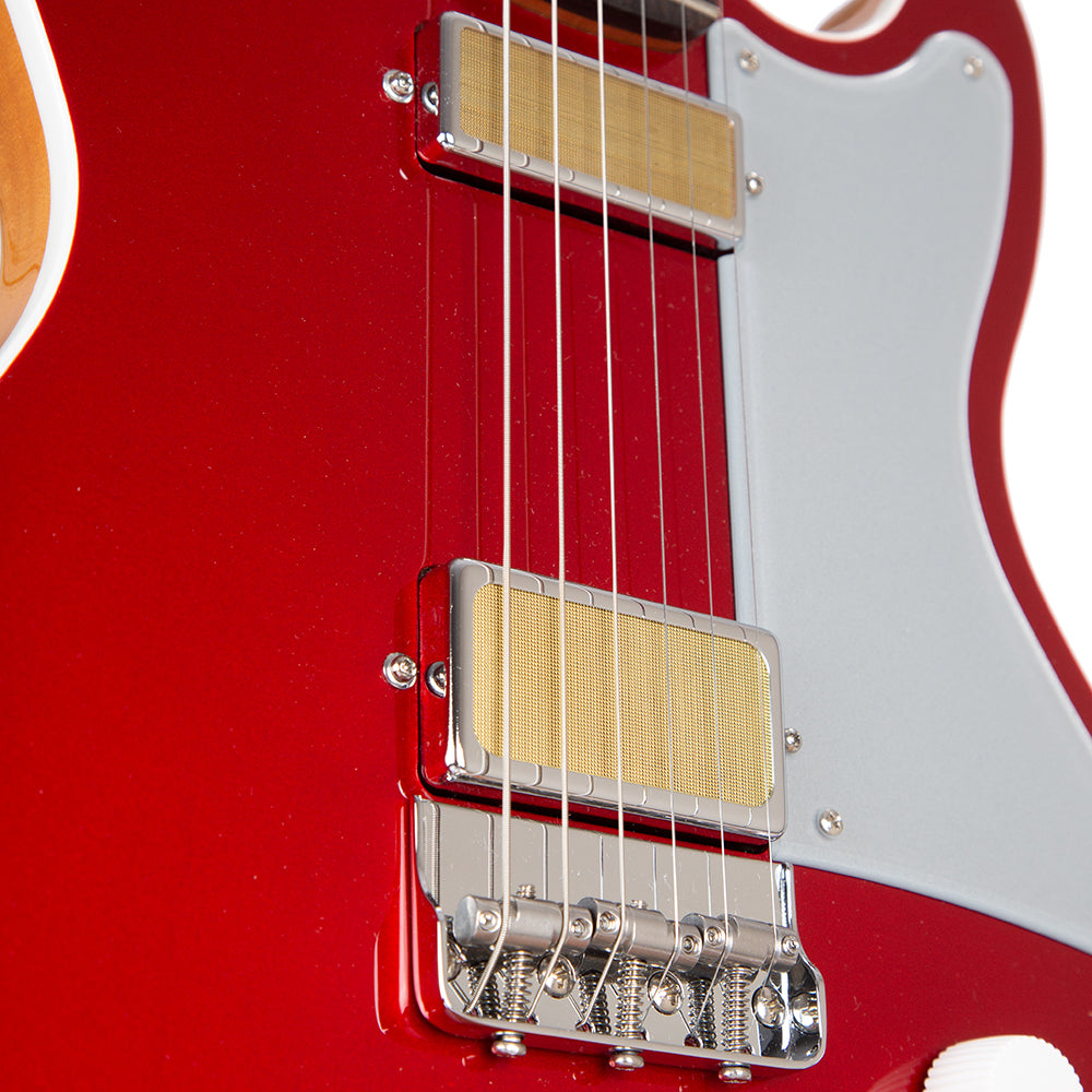 Harmony Jupiter Thinline Electric Guitar with Case - Cherry - product image 3