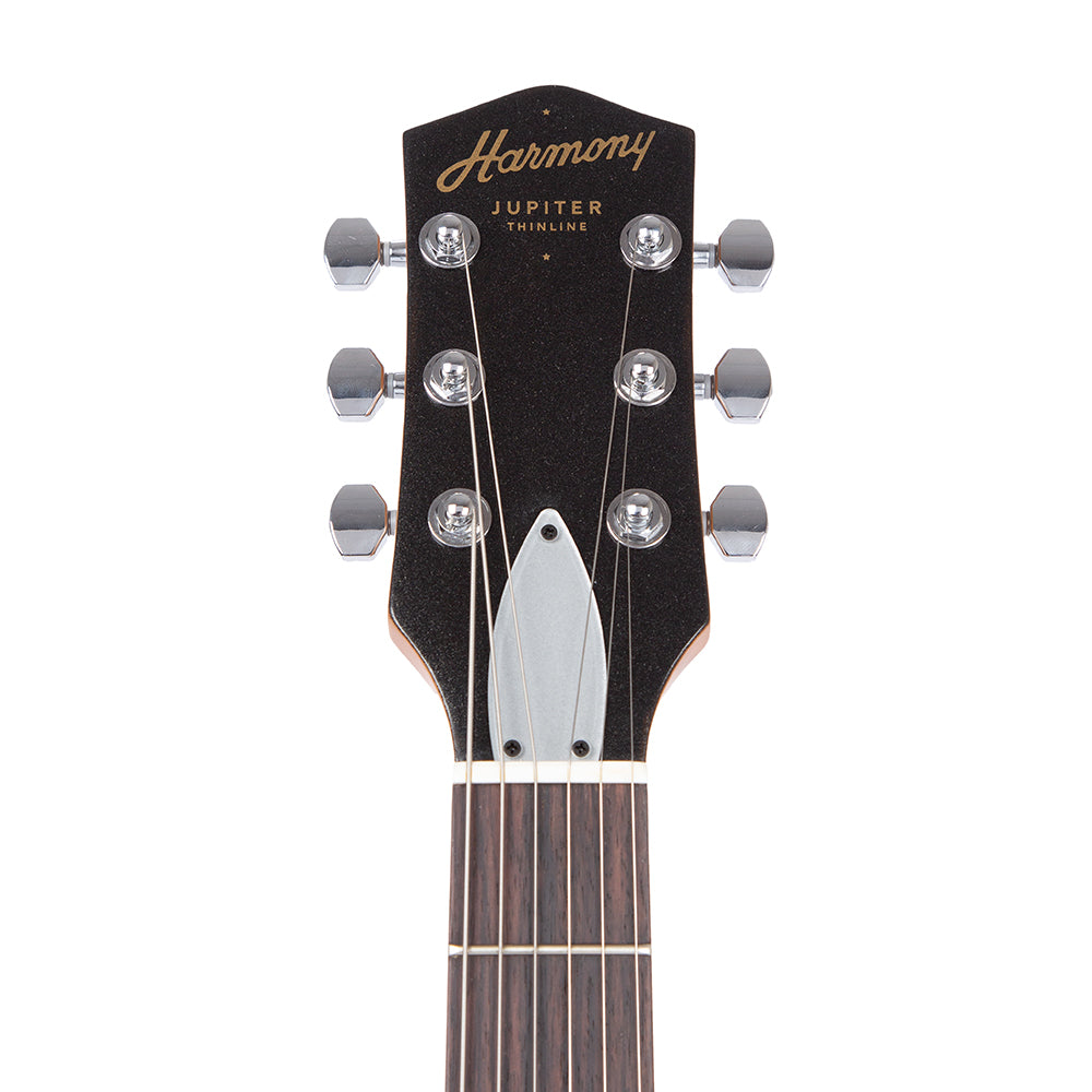 Harmony Jupiter Thinline Electric Guitar with Case - Sky Blue - product image 6