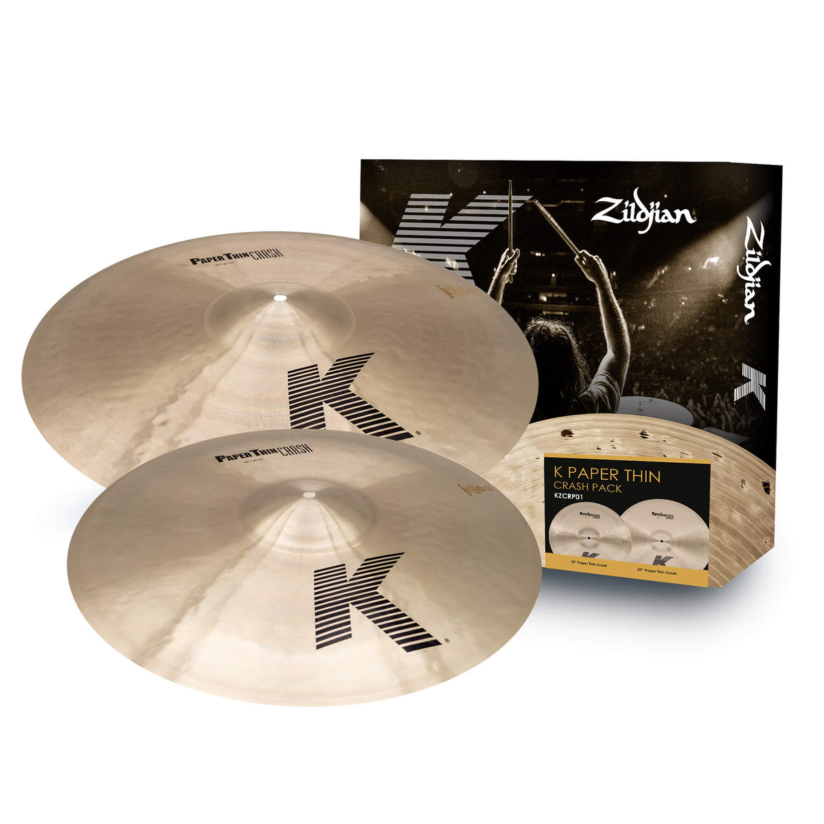 Zildjian K Paper Thin Crash Pack