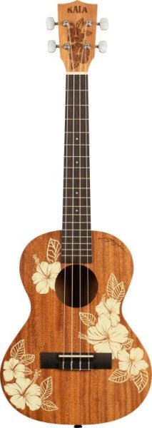 Kala - Hawaiian Hibiscus Tenor Mahogany Ukulele With Bag