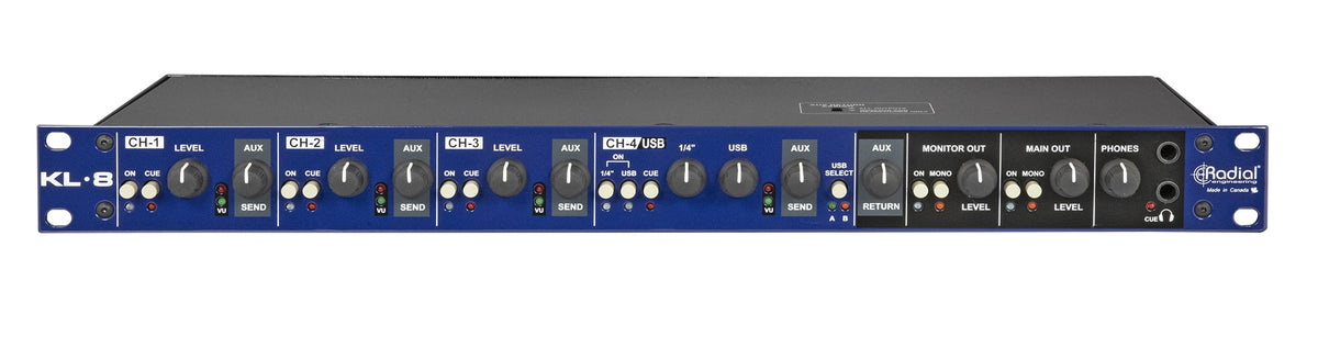 Radial KL-8 - Rackmount Keyboard Mixer - product view 1