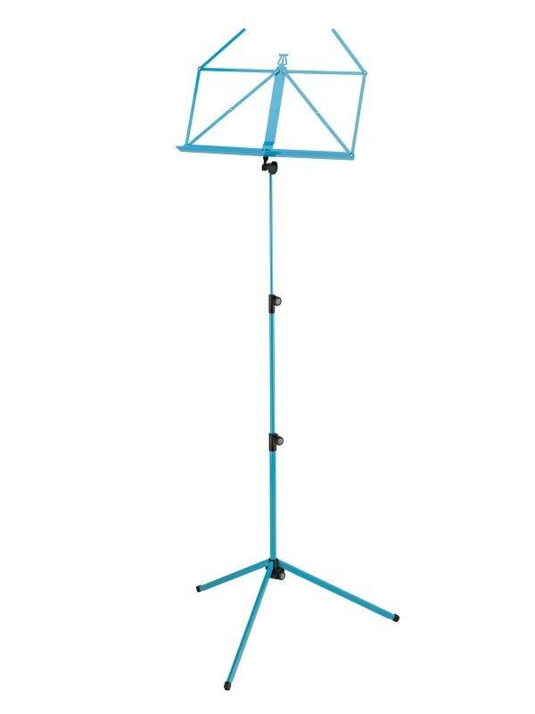 K&M 100/1-AQUA — Folding Music Stand - H:625-1240mm - Ocean Blue — product view