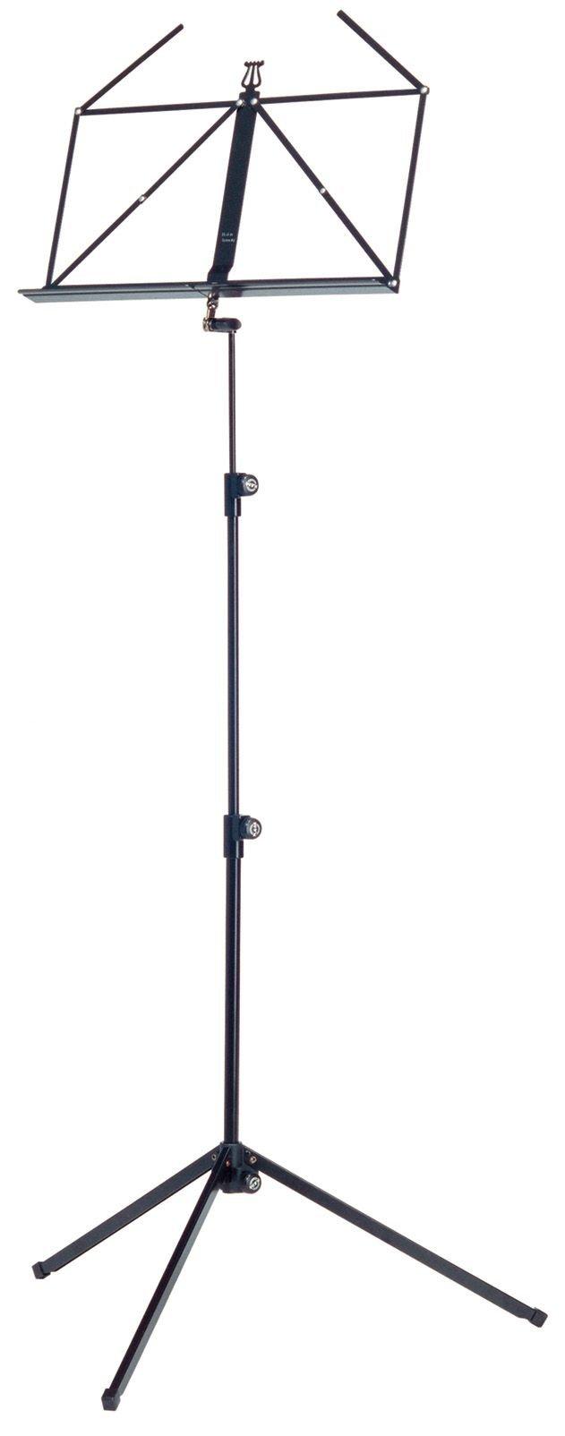 K&M 100/1-BLACK — Folding Music Stand - H:625-1240mm - Black — product view