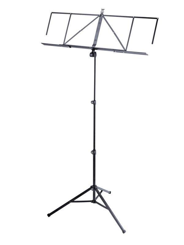 K&M 10062-BLACK — Folding Robby Plus Music Stand - H:580-1220mm - Black — product view