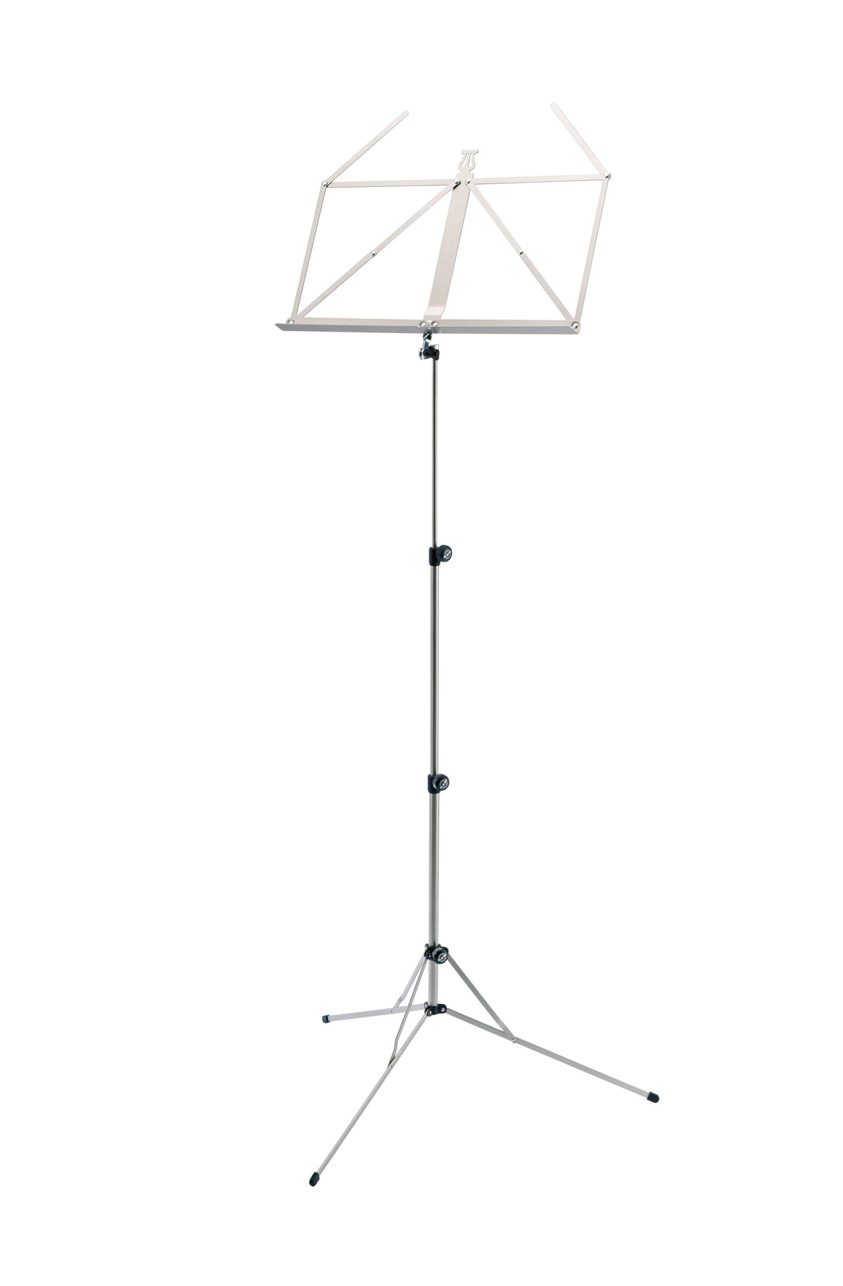 K&M 101-NICKEL — Lightweight Music Stand - H:410-1225mm - Nickel — product view