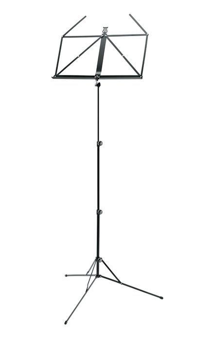 K&M 101-BLACK — Lightweight Music Stand - H:410-1225mm - Black — product view